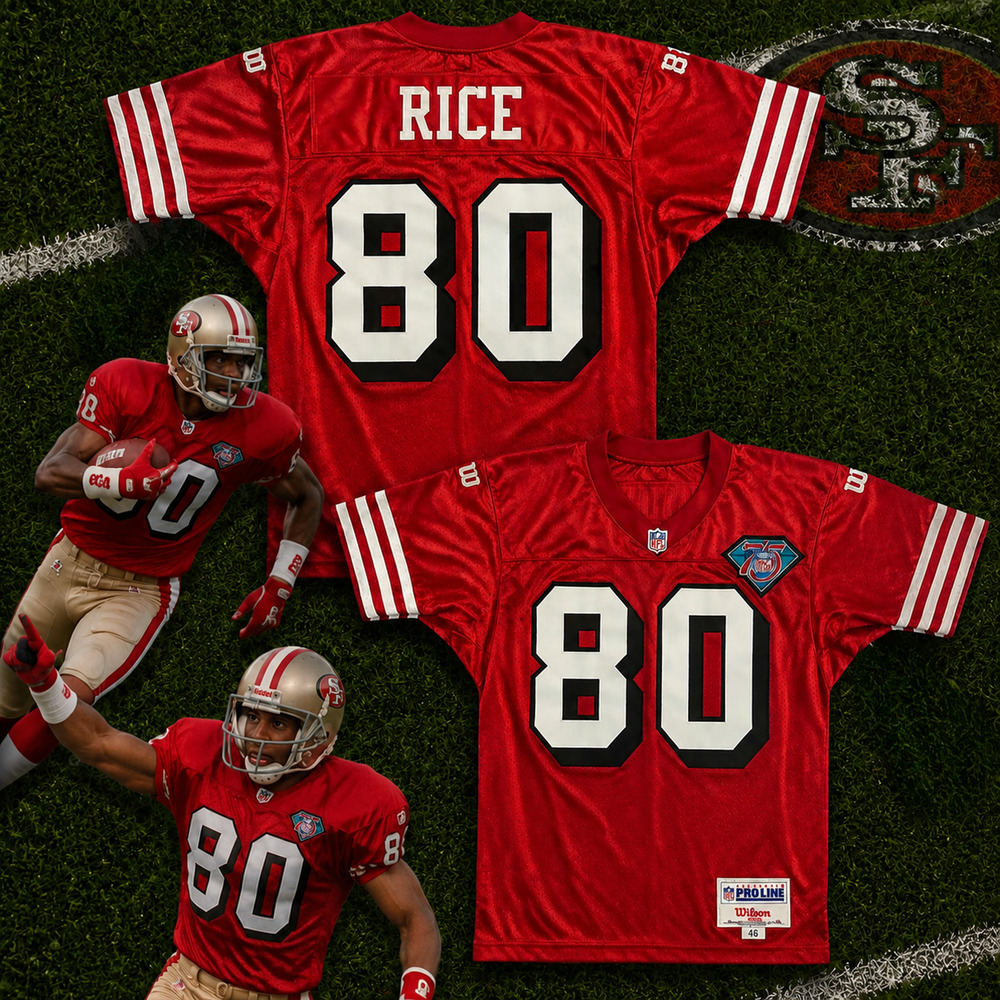 San Francisco 49ers Jerry Rice 1994 Authentic Wilson Pro Line Jersey 46 EUC